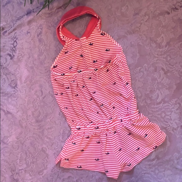 Polo Ralph Lauren Shorts Romper Striped Halter Whale Embroidered - Picture 6 of 9